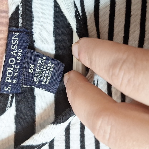 Us POLO ASSN 6X GIRLS TANK TOP STRIPED - Picture 3 of 5